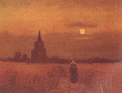 Vincent Van Gogh The Old Tower in the Fields (nn04)